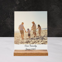 Photo de famille personnalisée avec texte