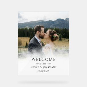 Panneau En Acrylique Photo de mariage personnalisée Mariage