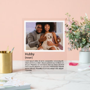 Panneau En Acrylique Photo et description personnalisée Modifier le tex