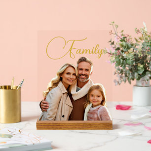 Panneau En Acrylique Photo et texte personnalisés