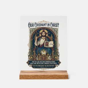 Panneau En Acrylique Photographe de mariage Jésus T-shirt chrétien