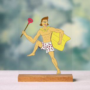 Panneau En Acrylique pince et sous-vêtements