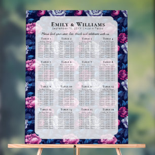 Panneau En Acrylique Pivoines Classiques Étincellent Mariage Jardin