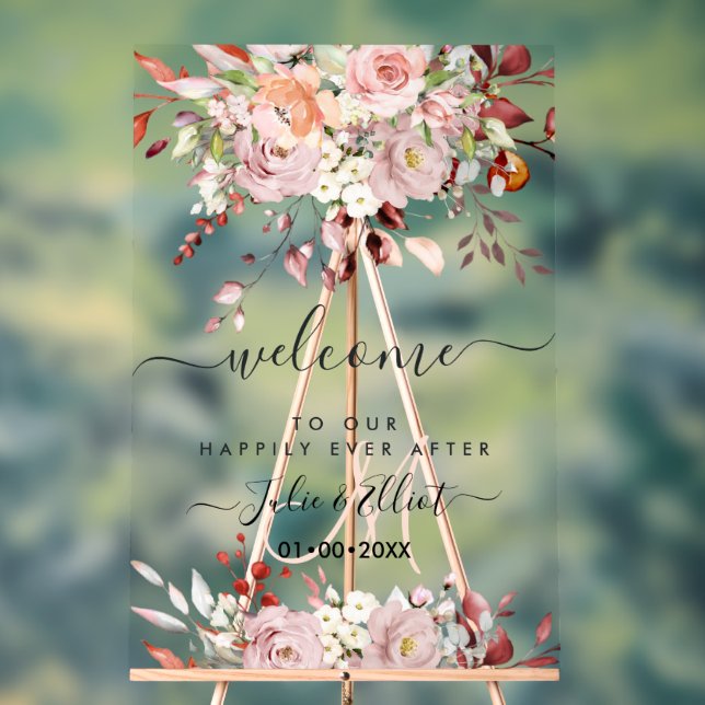 Panneau En Acrylique PixDezines Elégant Rouille Orange Gum Eucalyptus (Neutre)