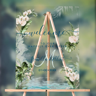 Panneau En Acrylique PixDezines Foliage de la jungle tropicale