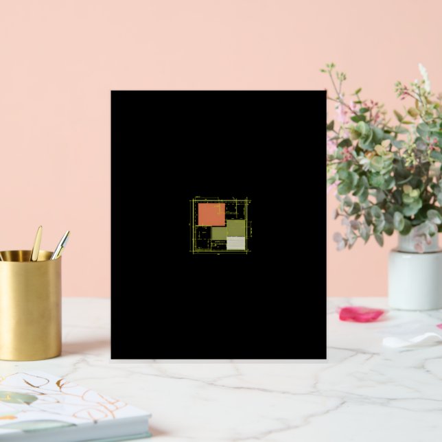 Panneau En Acrylique Plan de sol modulaire moderne – Architecture minim (Mariage)