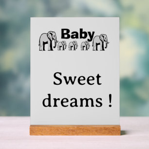 Panneau En Acrylique Plaque acrylique éléphant à personnaliser