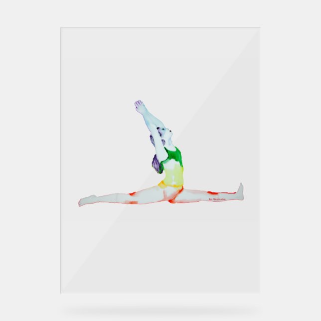 Panneau En Acrylique Plaque acrylique - hanumanasana (Recto)