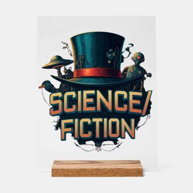 Panneau En Acrylique Plaque science/fiction (Recto)