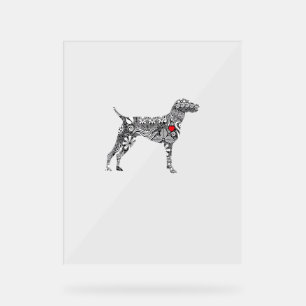 Panneau En Acrylique Pointeur allemand Shorthair I GSP Chien Maman J'ai