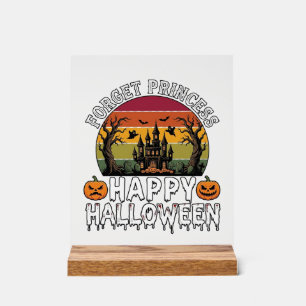 Panneau En Acrylique Pompe Forget Princess Happy Halloween Haunted Hous