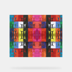 Panneau En Acrylique Pop art n°1 par Yeshaya Dank - unité et harmonie