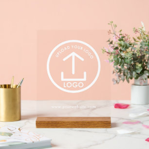 Panneau En Acrylique Pop Up Shop Clear Banner Business Logo Website