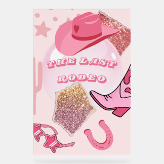 Panneau En Acrylique Poster du Bachelorette Party - Parties scintillant