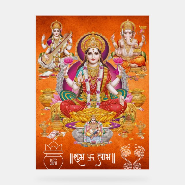 Panneau En Acrylique Poster traditionnel Laxmi Mata (Recto)