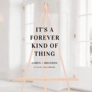 Panneau En Acrylique Pour Toujours Quelque Chose De Mariage Accueil Mod