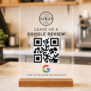Panneau En Acrylique Présentoir de table en acrylique avec logo de Goog