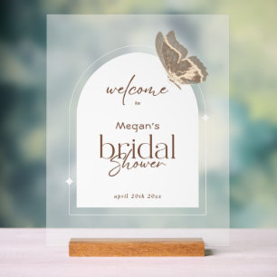 Panneau En Acrylique Présentoir en bois pour bloc de bienvenue pour la 