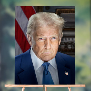 Panneau En Acrylique Président américain Donald Trump Photo 2025