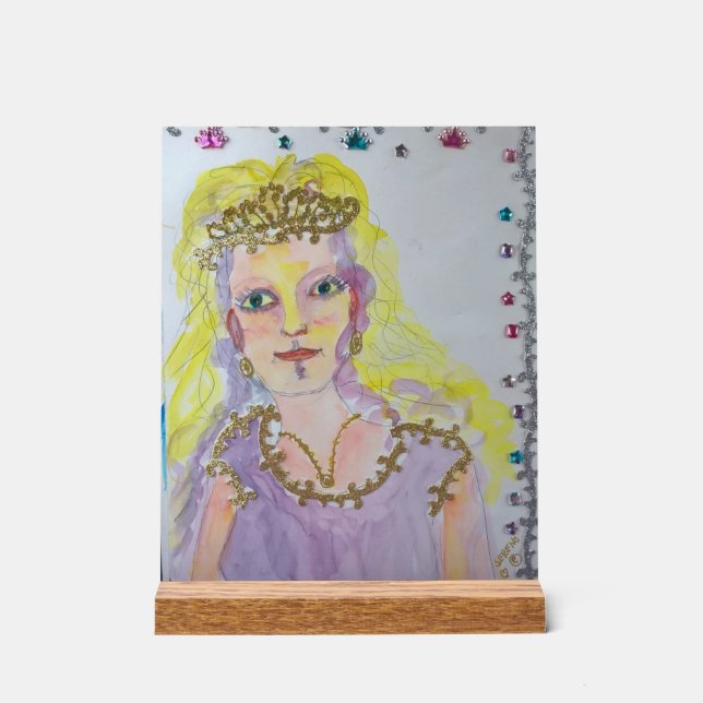 Panneau En Acrylique Princesse du Coeur (Recto)