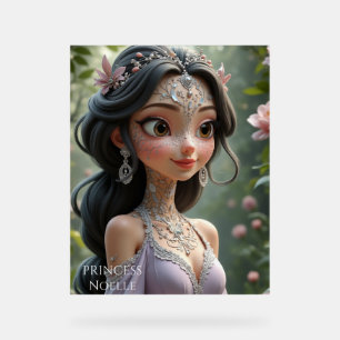 Panneau En Acrylique Princesse Noelle : Grâce Enchantée