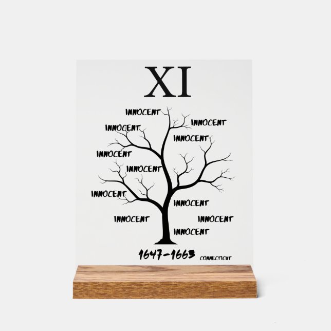 Panneau En Acrylique Procès de sorcières (Recto)