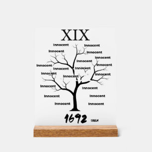 Panneau En Acrylique Procès de sorcières Salem