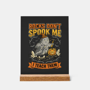 Panneau En Acrylique Prof de géologie d'Halloween épouvante