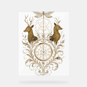 Panneau En Acrylique Promenade esthétique de la nature du cerf et de la