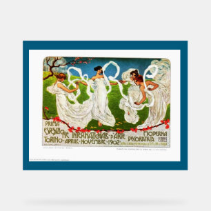 Panneau En Acrylique "Publicité pour l'exposition d'art de Turin 1902"