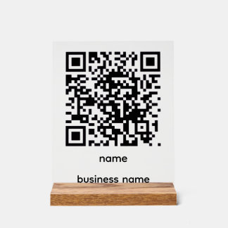 Panneau En Acrylique QR Code Acrylic Sign