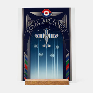 Panneau En Acrylique RAF Art Deco Christmas Edition