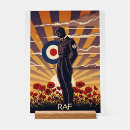 Panneau En Acrylique RAF Art Deco Remembrance Day