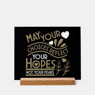 Panneau En Acrylique Reflet de vos espoirs Motivation