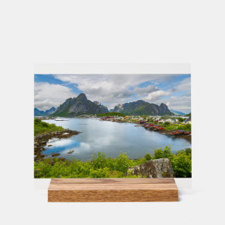 Panneau En Acrylique Reine auf den Lofoten Magnet