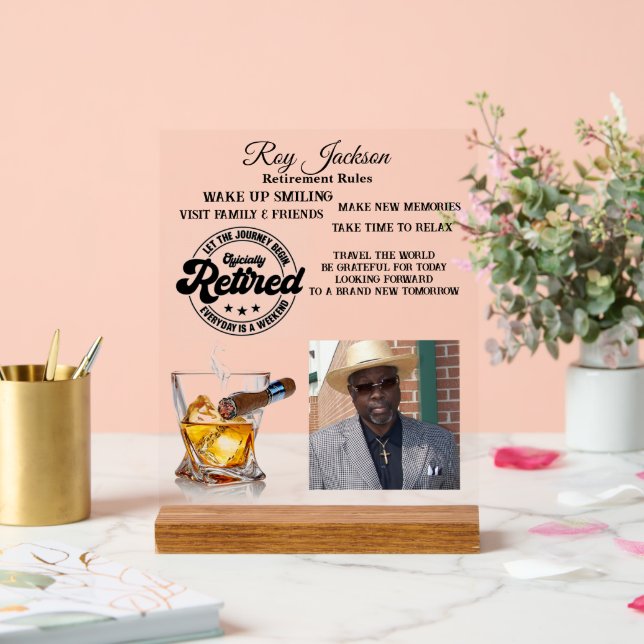 Panneau En Acrylique Retraite (Mariage)