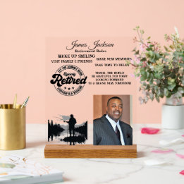 Panneau En Acrylique Retraite