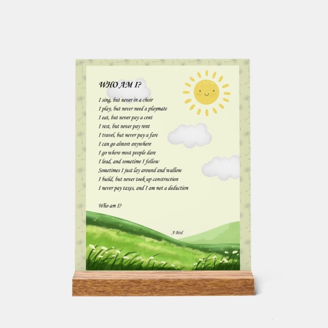 Panneau En Acrylique Riddle Art (Recto)