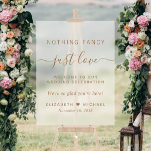 Panneau En Acrylique Rien de Fantastique Juste un Mariage de Amour Bien