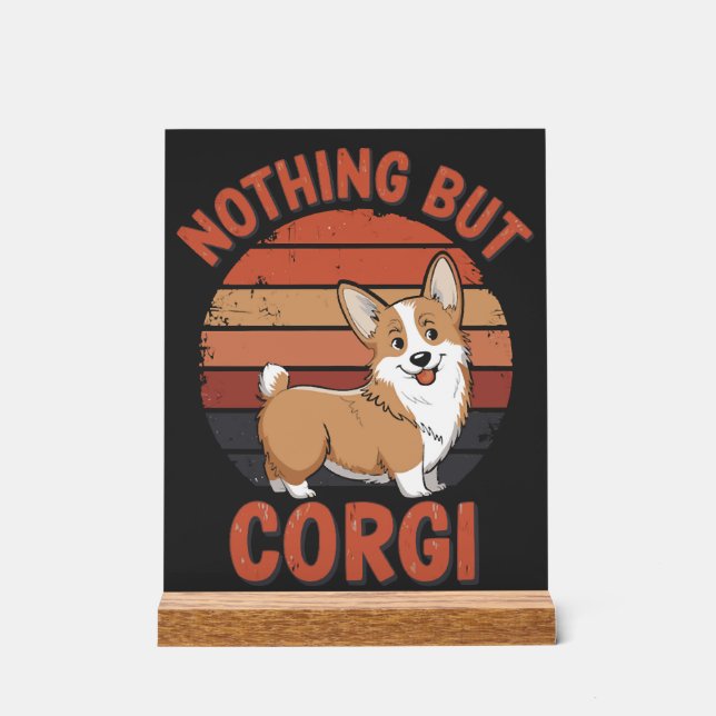 Panneau En Acrylique Rien que des Corgi (Recto)
