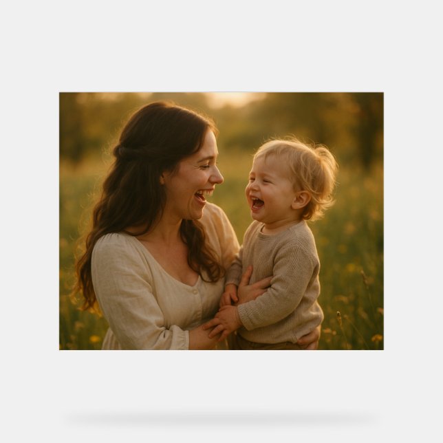 Panneau En Acrylique Rires en fleurs - Un obligation printanière (Recto)