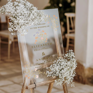 Panneau En Acrylique Rococo Floral Antique Frame Mariage