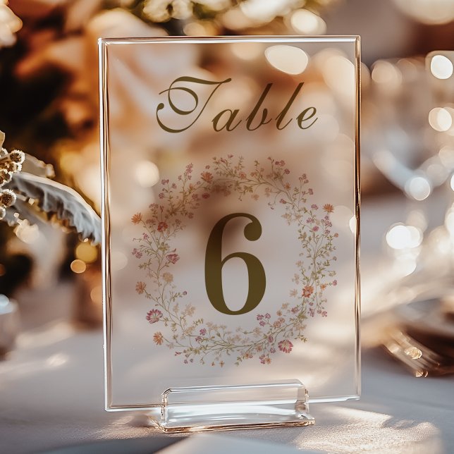 Panneau En Acrylique Rococo Floral Antique Frame Mariage (Créateur téléchargé)