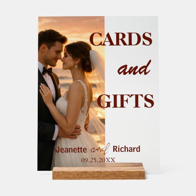 Panneau En Acrylique Romantic Sunset Beach Wedding Vows  (Recto)