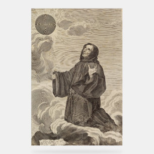 Panneau En Acrylique Saint Benoît de Nursie Père du monachisme