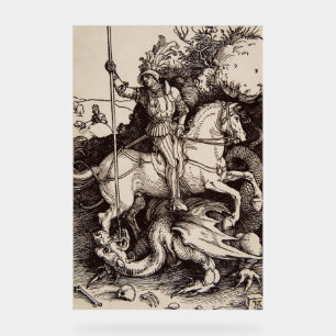 Panneau En Acrylique Saint George et le Dragon par Durer