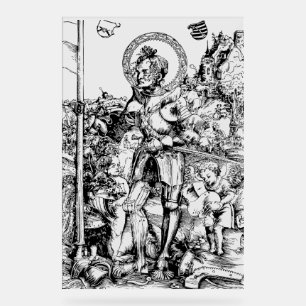 Panneau En Acrylique Saint Georges et le Dragon Grand Martyr