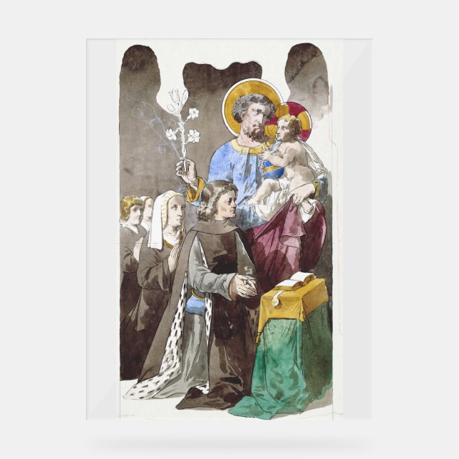 Panneau En Acrylique Saint Joseph Patron de l'Église universelle (Recto)