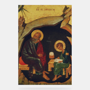 Panneau En Acrylique Saints Jean le Théologien et Prochoros
