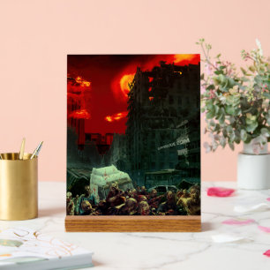 Panneau En Acrylique Scène d'Halloween apocalyptique de SlipperyJoe gra